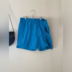 The North Face Blue Classic Pull On Shorts Swim Trunks, Size XL